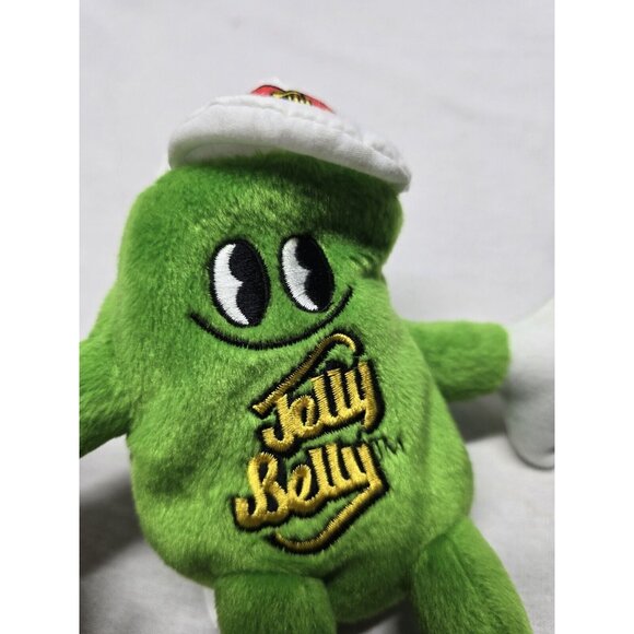 Mr. Jelly Belly Plush Green Apple Stuffed Bean Bag Toy Beanie Doll with Clip - Picture 7 of 7